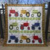 Colorful Tractor Quilt Blanket Tr12  Quilt